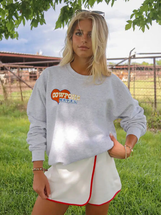 Cowpoke Motel Crewneck Sweatshirt