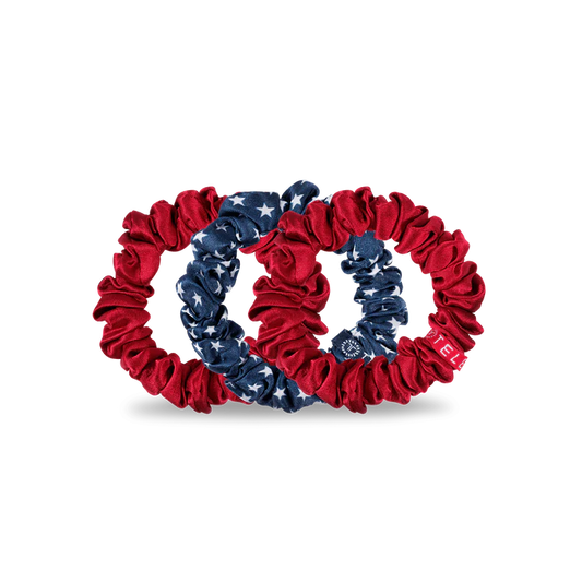 Independence Bae Small Silk Scrunchies
