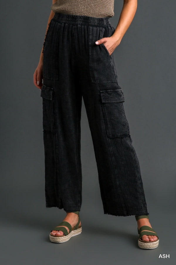 Linen Cargo Pants