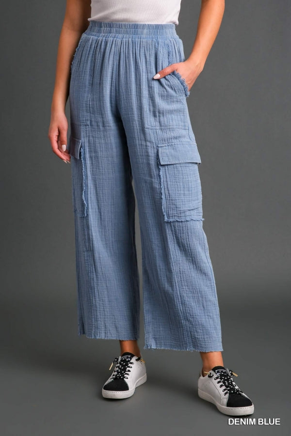 Linen Cargo Pants