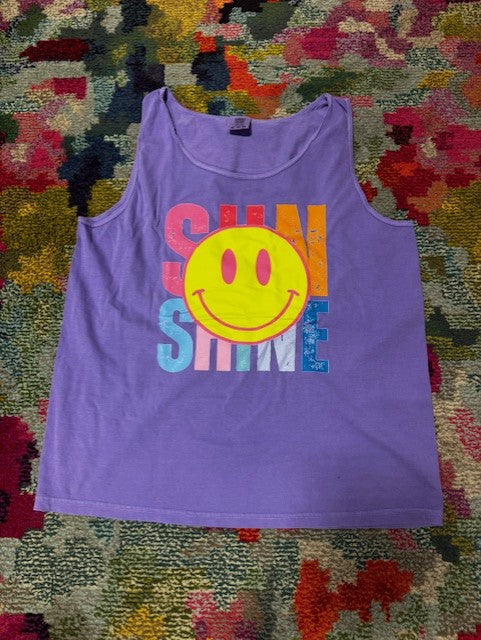 Sun Shine Smiley Tank Top