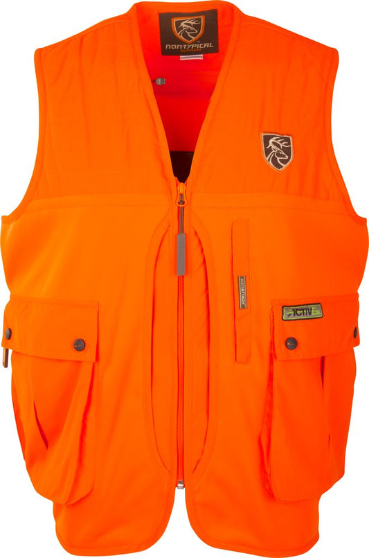 drake Youth Blaze Orange Vest with Agion Active youth large